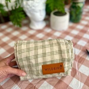 WildBird Green Gingham Ring Sling